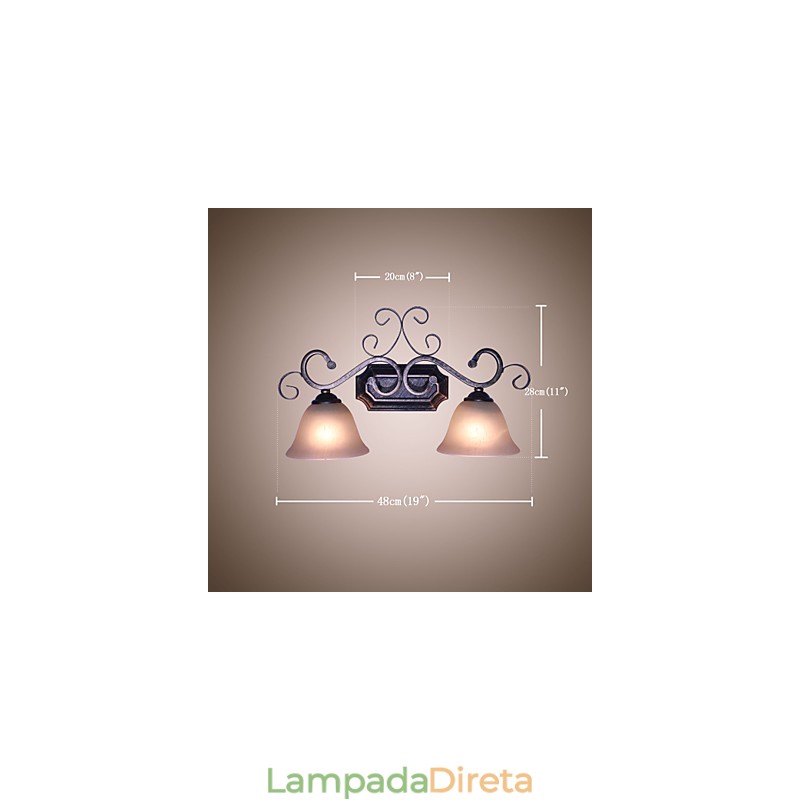 Lodge rústico tradicional clássico outros recurso para estilo mini downlight arandelas de parede luz de parede