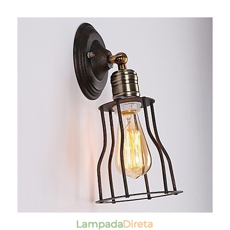 Luminárias de parede de metal estilo industrial retrô para restaurante, café, mini arandelas de parede Luminárias de parede de metal estilo industrial retrô para restaurante, café, mini arandelas de parede