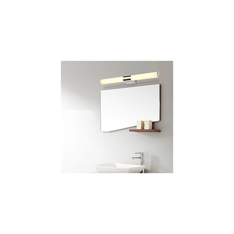 Lâmpada de espelho de alta qualidade Luzes de banheiro 85 265V Luzes de parede de aço inoxidável e acrílico Iluminação de maquiagem