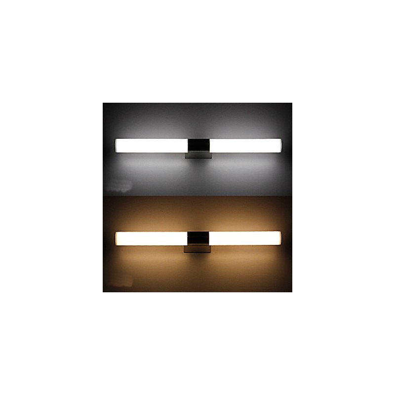 Lâmpada de espelho de alta qualidade Luzes de banheiro 85 265V Luzes de parede de aço inoxidável e acrílico Iluminação de maquiagem