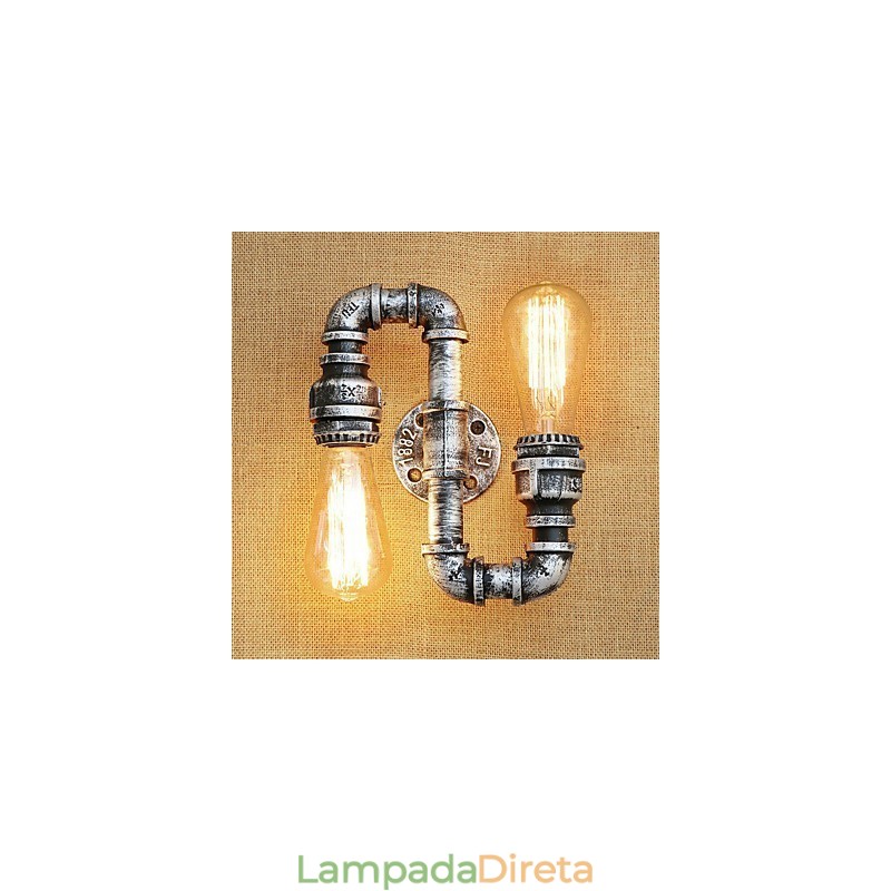 Pintura retrô country para apliques de parede com luz ambiente e braço oscilante