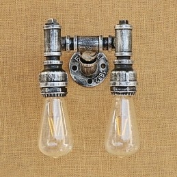 Pintura retrô country para apliques de parede com luz ambiente e braço oscilante