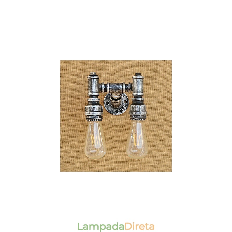 Pintura retrô country para apliques de parede com luz ambiente e braço oscilante