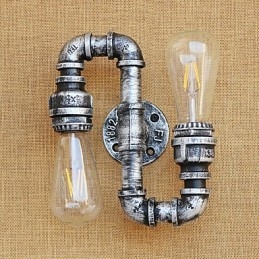 Pintura retrô country para apliques de parede com luz ambiente e braço oscilante