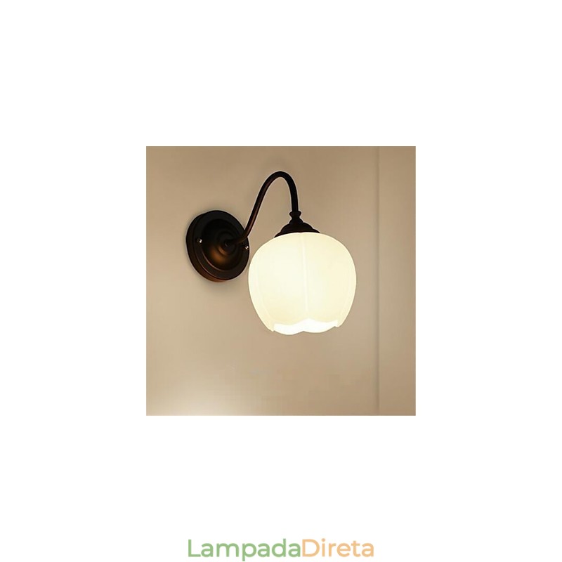 Pintura country contemporânea moderna para proteção ocular em estilo mini com luz ambiente de parede
