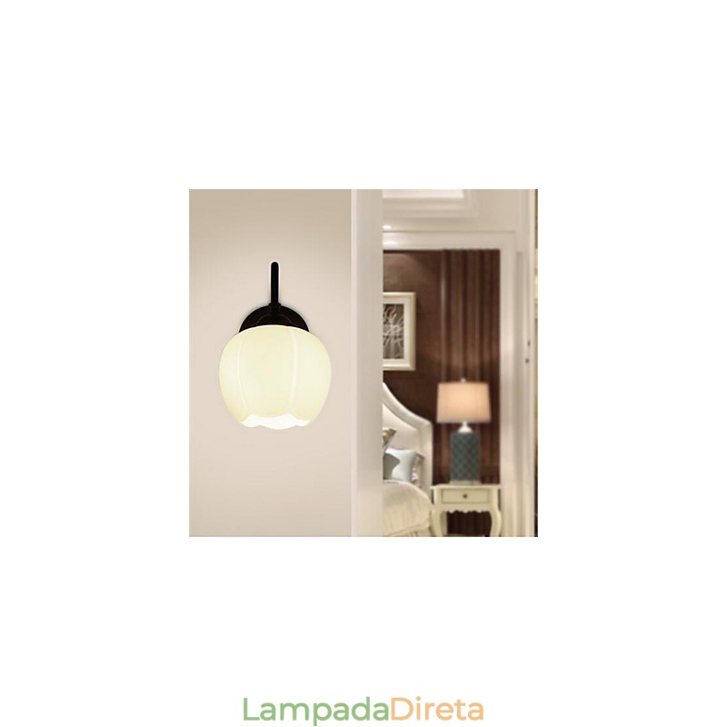 Pintura country contemporânea moderna para proteção ocular em estilo mini com luz ambiente de parede
