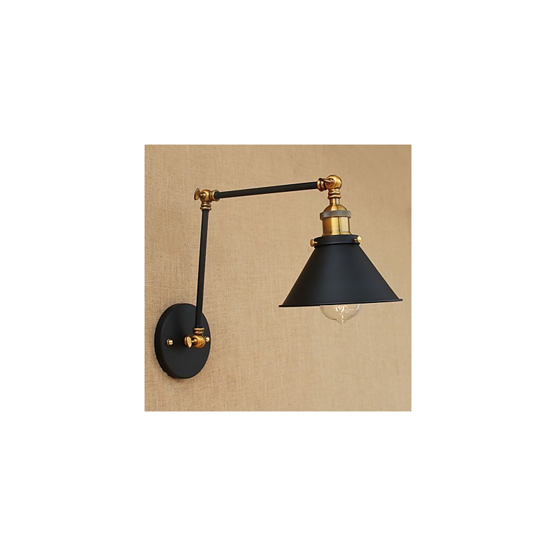 Luminária de parede industrial vintage de latão, luminária de parede, iluminação doméstica, decoração interna, luminária de parede