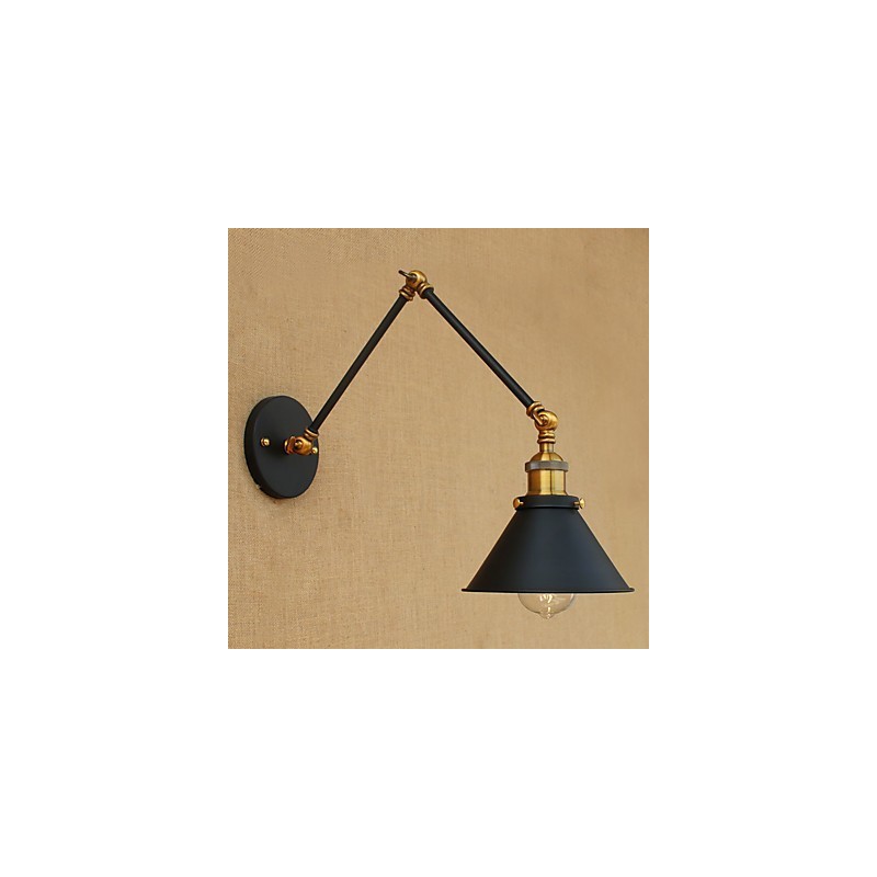 Luminária de parede industrial vintage de latão, luminária de parede, iluminação doméstica, decoração interna, luminária de parede