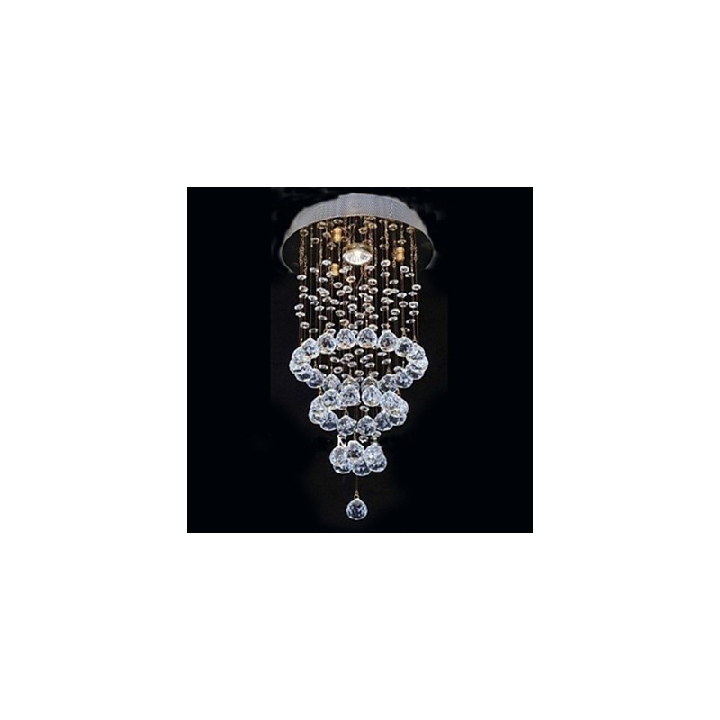 Moderno Contemporâneo Cristal Metal Galvanizado Montagem Embutida