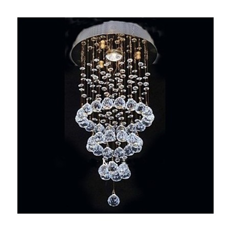 Moderno Contemporâneo Cristal Metal Galvanizado Montagem Embutida Moderno Contemporâneo Cristal Metal Galvanizado Montagem Embutida