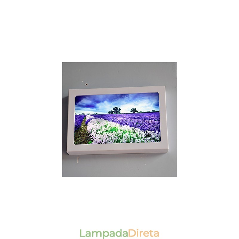 Pintura moderna contemporânea integrada, recurso de pintura contemporânea para arandelas de parede com luz ambiente