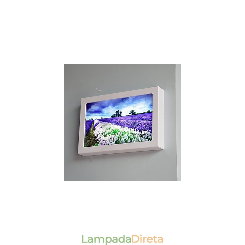 Pintura moderna contemporânea integrada, recurso de pintura contemporânea para arandelas de parede com luz ambiente
