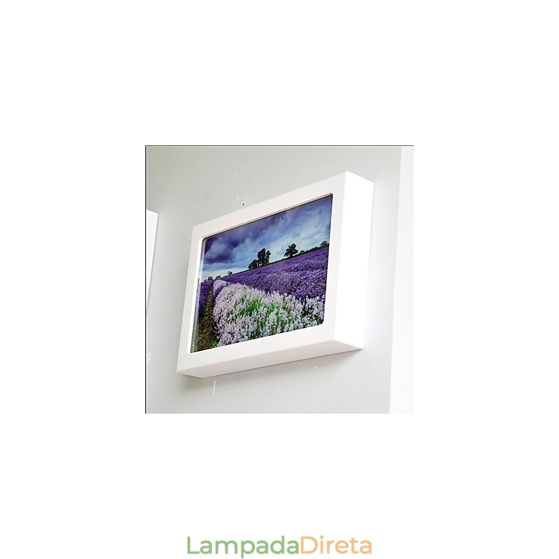 Pintura moderna contemporânea integrada, recurso de pintura contemporânea para arandelas de parede com luz ambiente