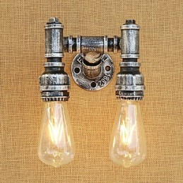 Pintura retrô country para apliques de parede com luz ambiente e braço oscilante
