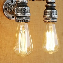 Pintura retrô country para apliques de parede com luz ambiente e braço oscilante