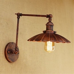 Pintura rústica estilo chalé country retrô para balanço com braço oscilante estilo mini e luz ambiente