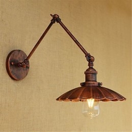 Pintura rústica estilo chalé country retrô para balanço com braço oscilante estilo mini e luz ambiente