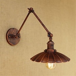 Pintura rústica estilo chalé country retrô para balanço com braço oscilante estilo mini e luz ambiente