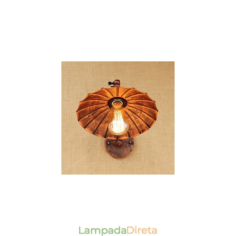 Pintura rústica estilo chalé country retrô para balanço com braço oscilante estilo mini e luz ambiente