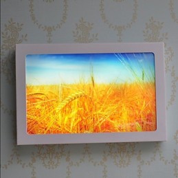 Pintura moderna contemporânea integrada, recurso de pintura contemporânea para arandelas de parede com luz ambiente