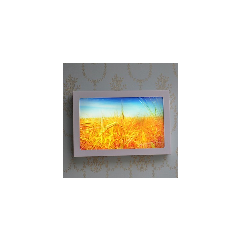 Pintura moderna contemporânea integrada, recurso de pintura contemporânea para arandelas de parede com luz ambiente