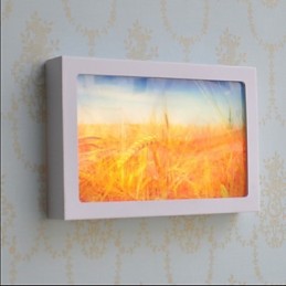 Pintura moderna contemporânea integrada, recurso de pintura contemporânea para arandelas de parede com luz ambiente