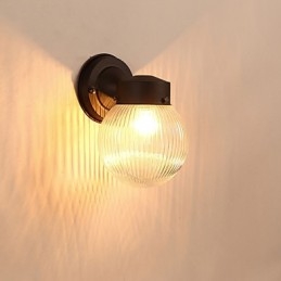Acabamento em óxido preto contemporâneo moderno para arandelas de parede estilo mini com luz ambiente