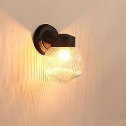 Acabamento em óxido preto contemporâneo moderno para arandelas de parede estilo mini com luz ambiente