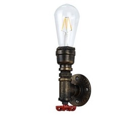 Arandelas de parede rústicas tradicionais clássicas de latão antigo para iluminação ambiente