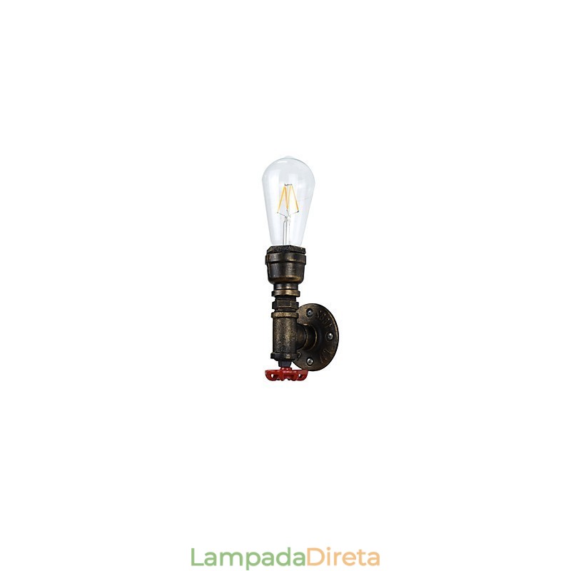 Arandelas de parede rústicas tradicionais clássicas de latão antigo para iluminação ambiente