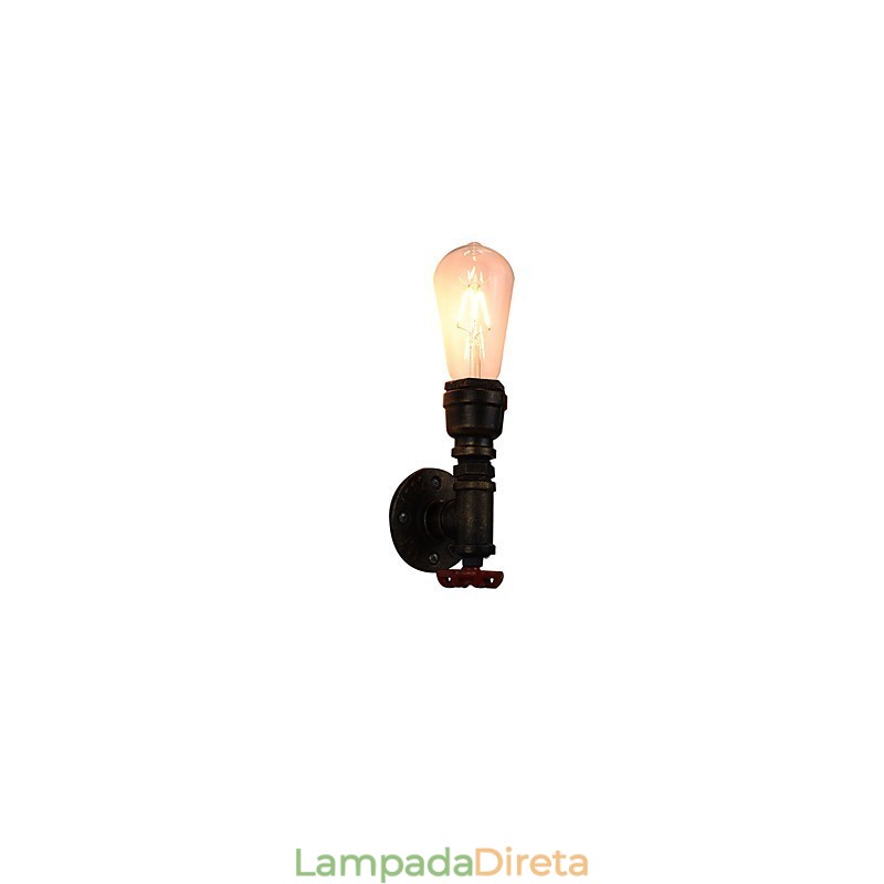 Arandelas de parede rústicas tradicionais clássicas de latão antigo para iluminação ambiente