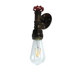 Arandelas de parede rústicas tradicionais clássicas de latão antigo para iluminação ambiente