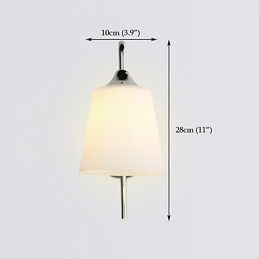 Luminária de parede moderna contemporânea galvanizada para iluminação ambiente