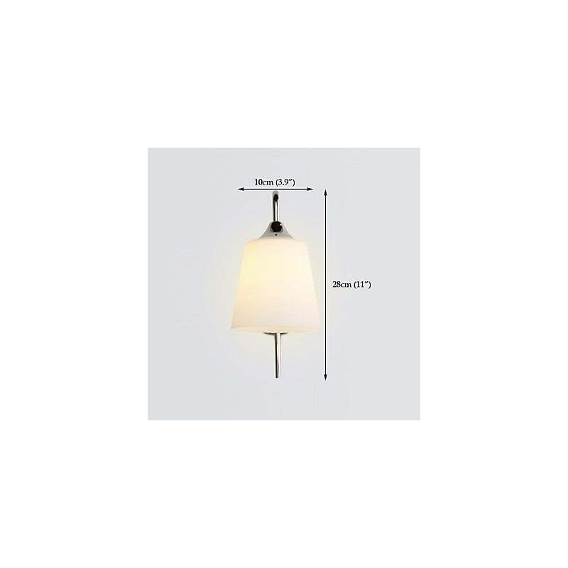 Luminária de parede moderna contemporânea galvanizada para iluminação ambiente