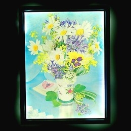 Pintura moderna contemporânea integrada, recurso de pintura contemporânea para arandelas de parede com luz ambiente