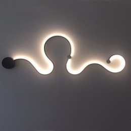 Apliques de parede Moderno Contemporâneo Pintura Característica Alumínio Luz de parede para Quarto Escada Sala de estar Lâmpada
