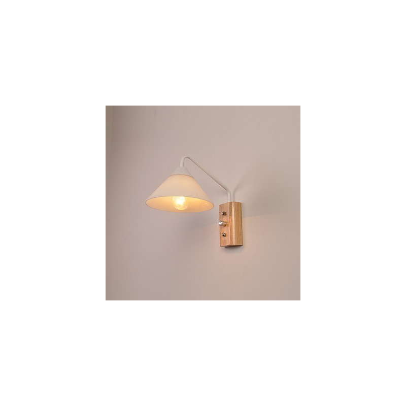 Luminária de parede simples, abajur de mesa de cabeceira com cúpula de vidro e madeira maciça para quarto, cômoda, sala de estar, quarto de bebê, dormitório universitário, mesa de centro, estantes de livros