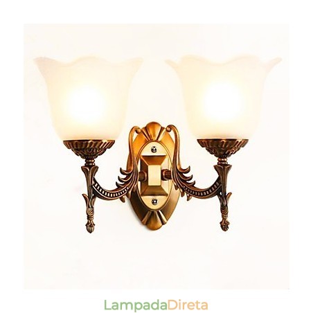 Luminárias de parede estilo europeu ou americano, modernas e contemporâneas, galvanizadas, para proteção dos olhos Luminárias de parede estilo europeu ou americano, modernas e contemporâneas, galvanizadas, para proteção dos olhos