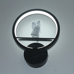 Luminária de parede moderna minimalista para sala de estar decorativa de alumínio para corredor, varanda, quarto, cabeceira