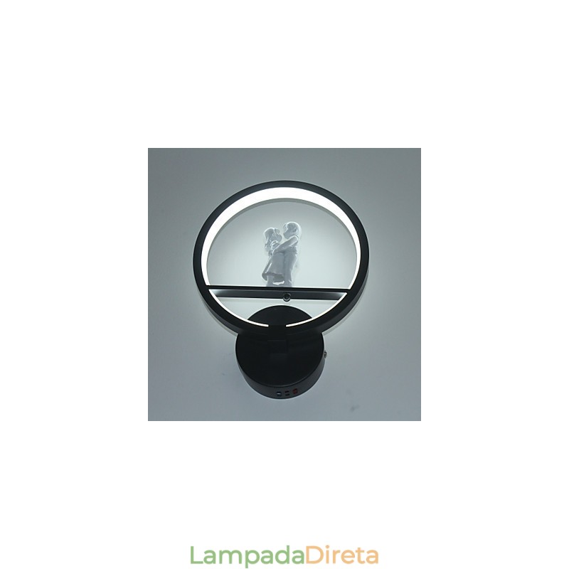 Luminária de parede moderna minimalista para sala de estar decorativa de alumínio para corredor, varanda, quarto, cabeceira