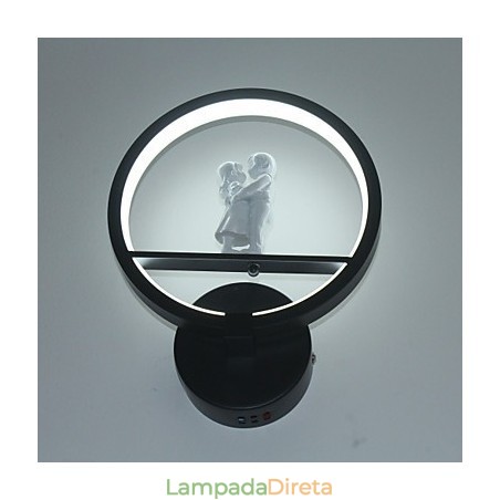 Luminária de parede moderna minimalista para sala de estar decorativa de alumínio para corredor, varanda, quarto, cabeceira Luminária de parede moderna minimalista para sala de estar decorativa de alumínio para corredor, varanda, quarto, cabeceira