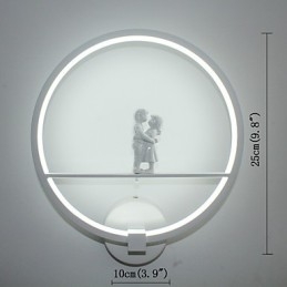 Luminária de parede moderna minimalista para sala de estar decorativa de alumínio para corredor, varanda, quarto, cabeceira