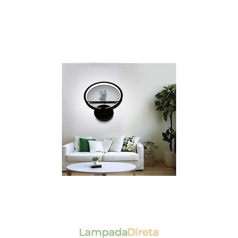 Luminária de parede moderna minimalista para sala de estar decorativa de alumínio para corredor, varanda, quarto, cabeceira