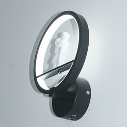 Luminária de parede moderna minimalista para sala de estar decorativa de alumínio para corredor, varanda, quarto, cabeceira