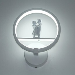 Luminária de parede moderna minimalista para sala de estar decorativa de alumínio para corredor, varanda, quarto, cabeceira