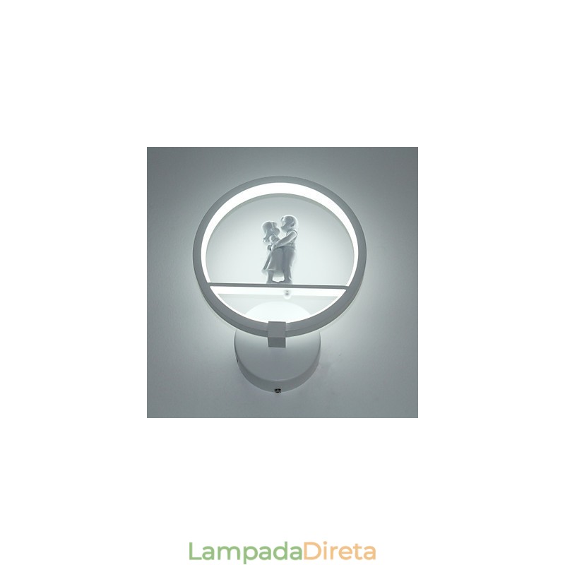 Luminária de parede moderna minimalista para sala de estar decorativa de alumínio para corredor, varanda, quarto, cabeceira