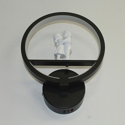 Luminária de parede moderna minimalista para sala de estar decorativa de alumínio para corredor, varanda, quarto, cabeceira
