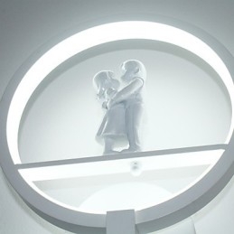 Luminária de parede moderna minimalista para sala de estar decorativa de alumínio para corredor, varanda, quarto, cabeceira