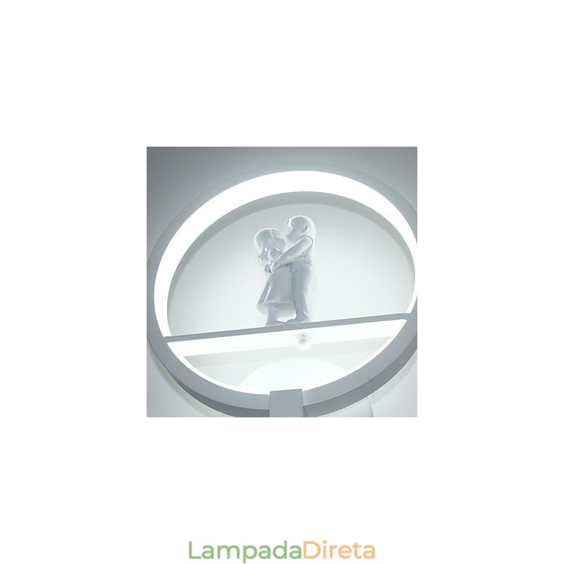 Luminária de parede moderna minimalista para sala de estar decorativa de alumínio para corredor, varanda, quarto, cabeceira
