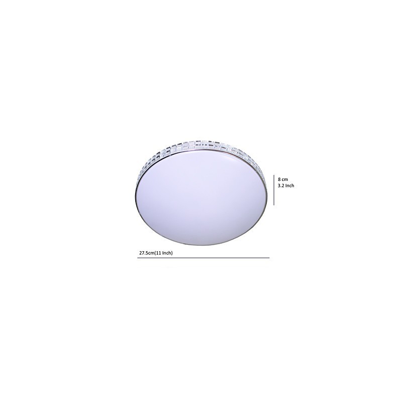 Luminária de teto moderna embutida em acrílico com pintura em metal 90 265V